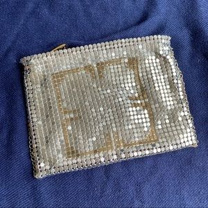 Liz Claiborne Silver Metal Mesh Pouch